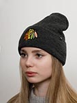 Шапка 47 BRAND арт. H-TBNCL04XXE-CC Chicago Blackhawks NHL (серый / оливковый)